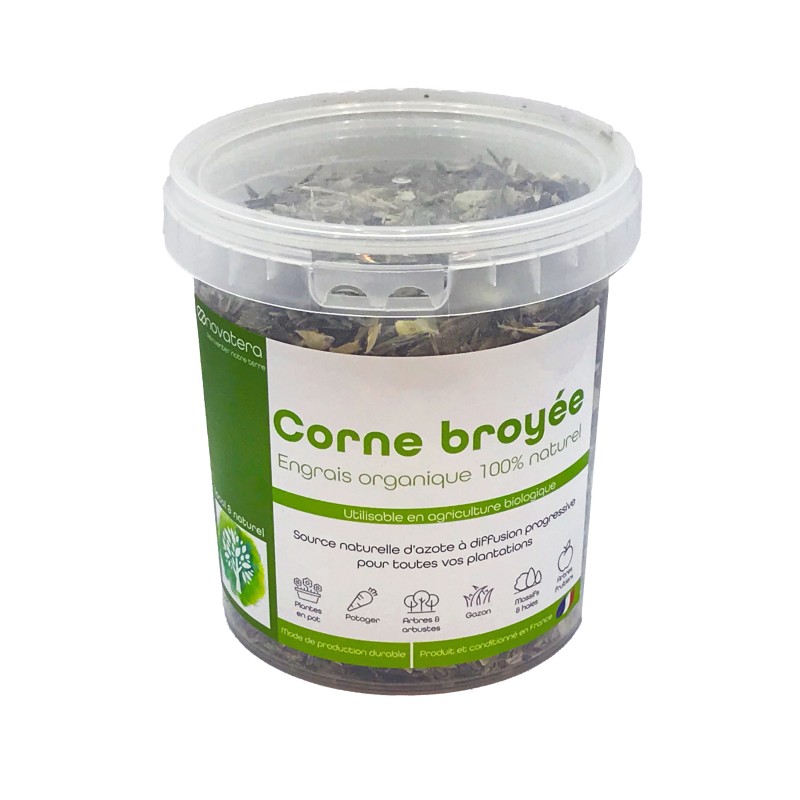 Corne broyée véritable en plaquettes, fertlisation trés longue