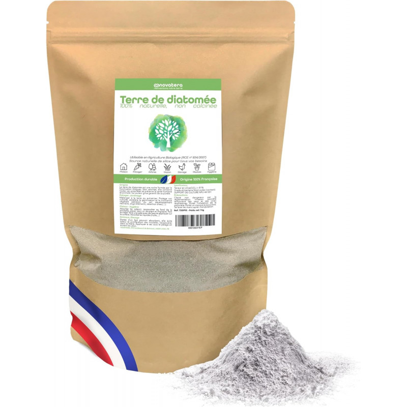 NOVATERA: Terre de diatomée naturelle 100% Française